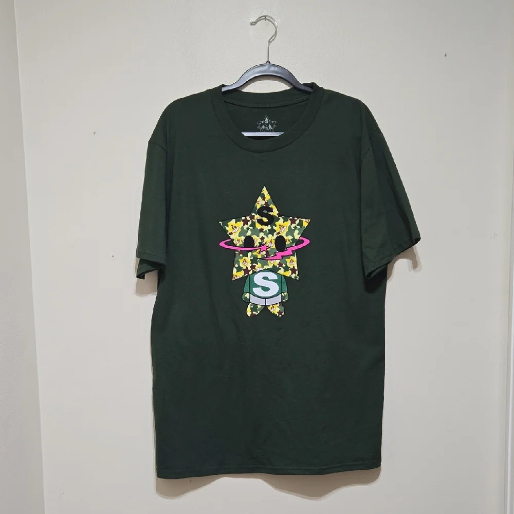 Sukamii Starboy Green Camo Short Sleeve Tee